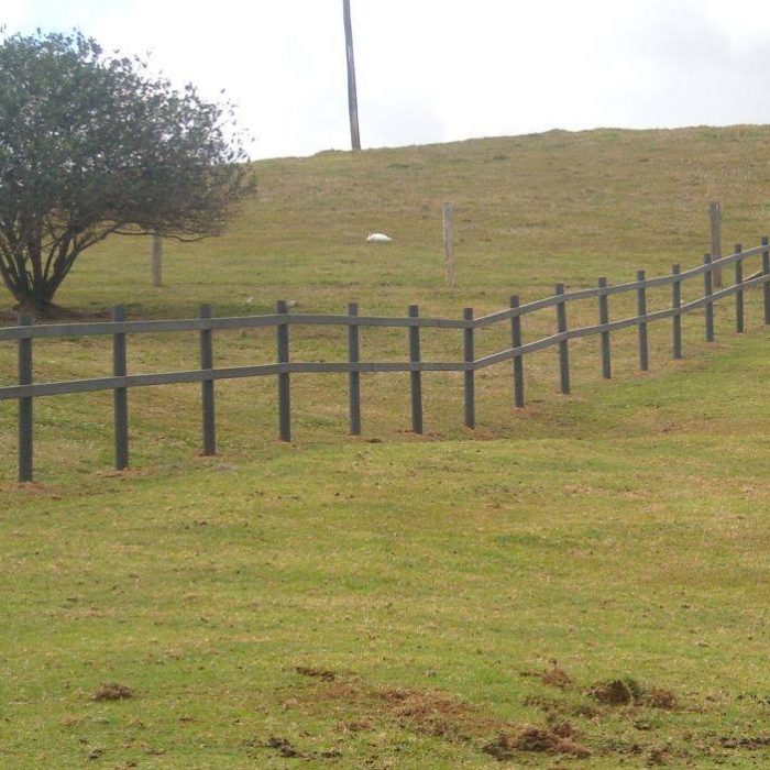 Recycled Plastic Posts and Rail Fence Sustainable Landscape Materials